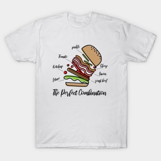 Hamburger the Perfect Combination T-Shirt